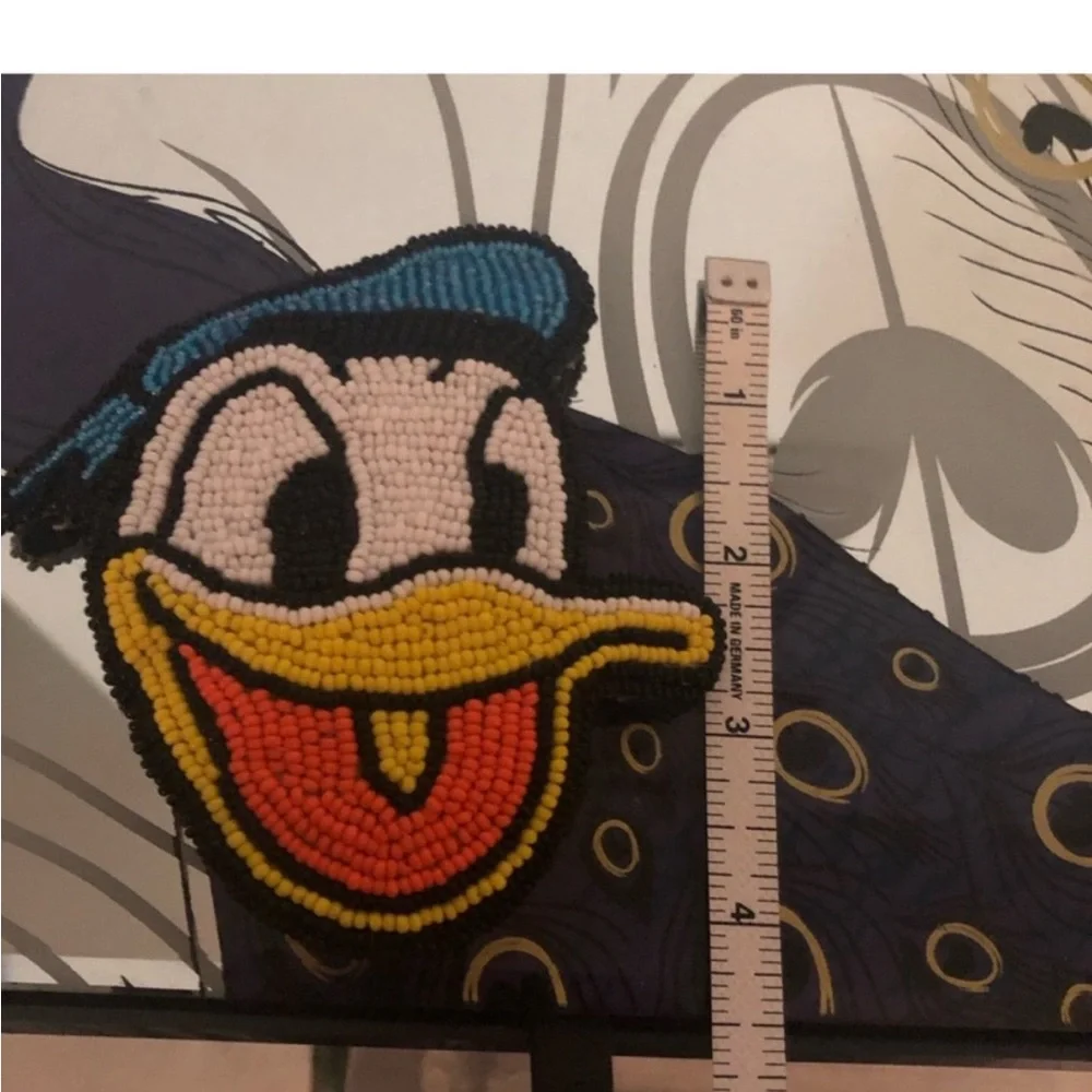 Donald Duck Beaded Huge Hair Clip Add A pin back convert to Pin 4 The Disney Fan